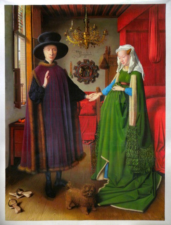 世界名画  | 扬·凡·艾克《阿尔诺芬尼夫妇像》
