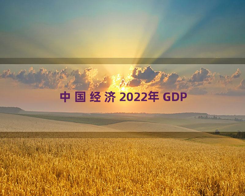 中国经济2022年GDP