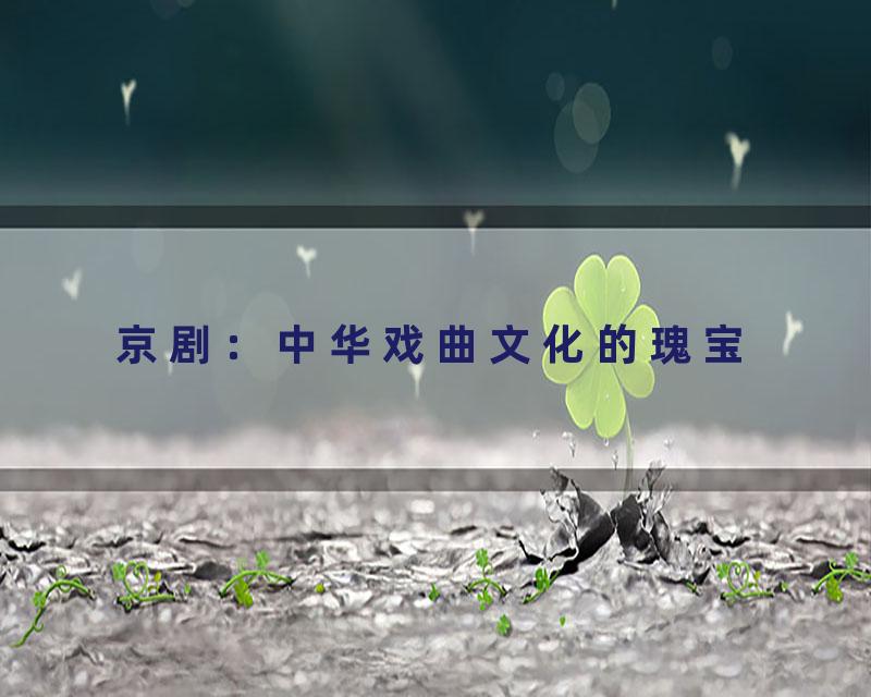 京剧：中华戏曲文化的瑰宝