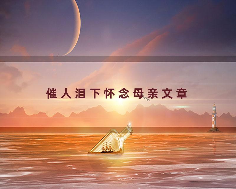 催人泪下怀念母亲文章