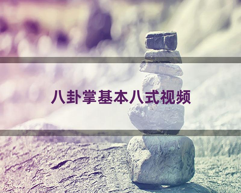 八卦掌基本八式视频