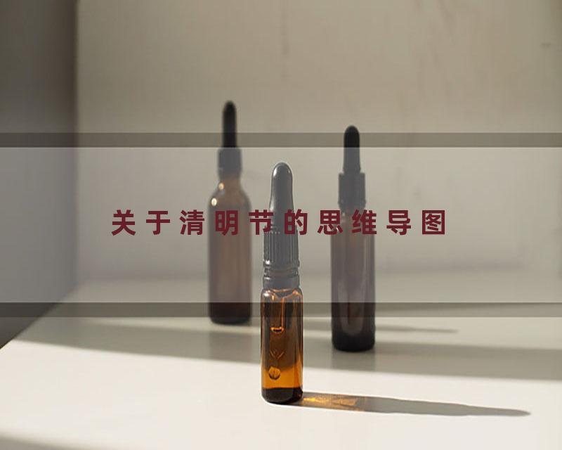 关于清明节的思维导图