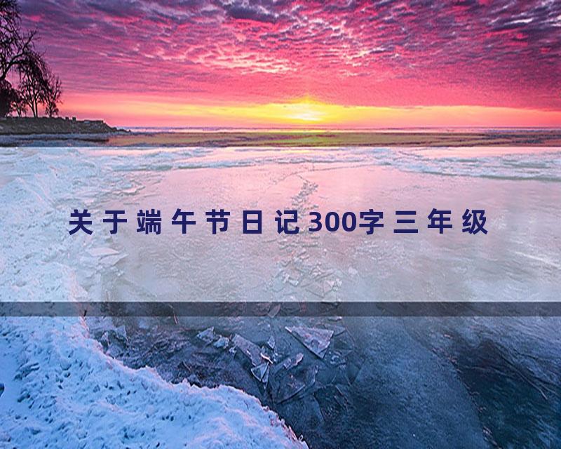 关于端午节日记300字三年级