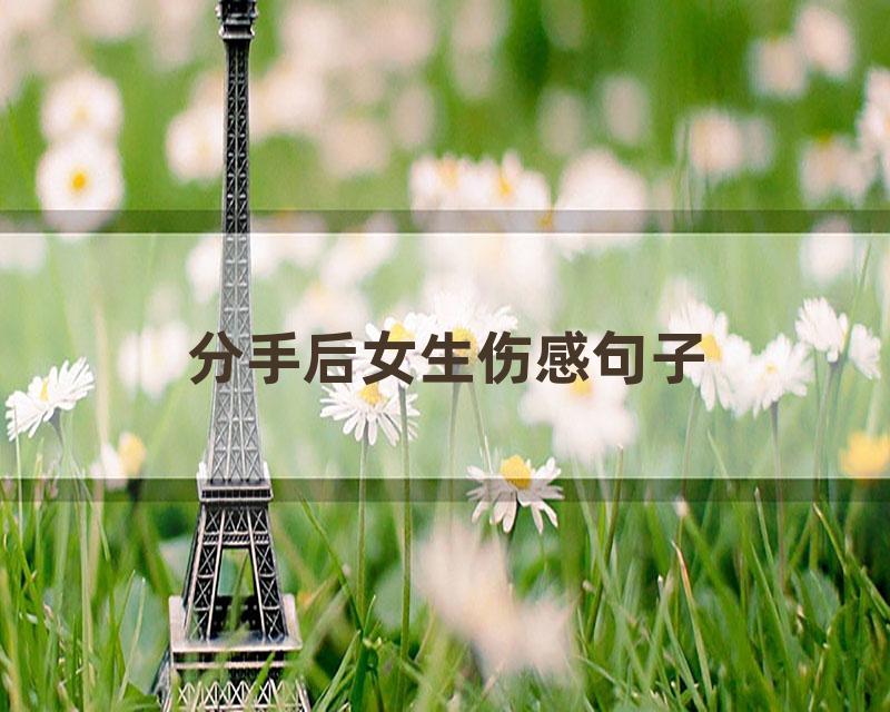 分手后女生伤感句子
