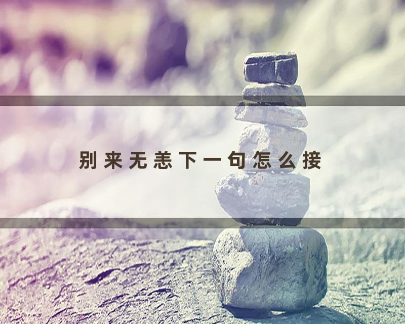 别来无恙下一句怎么接