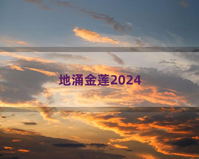 地涌金莲2024