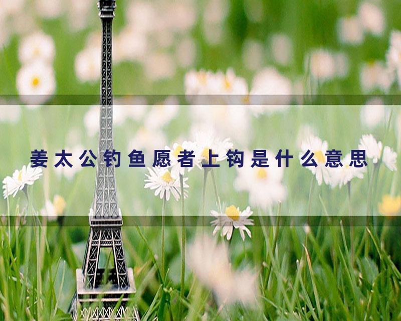 姜太公钓鱼愿者上钩是什么意思