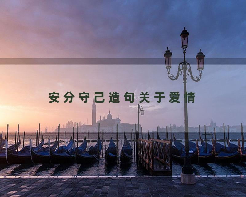 安分守己造句关于爱情