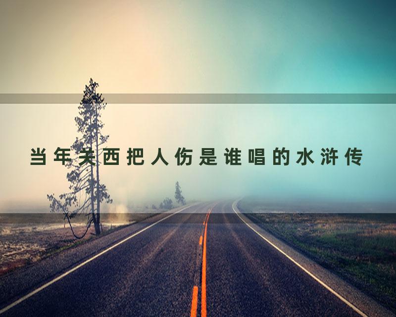 当年关西把人伤是谁唱的水浒传