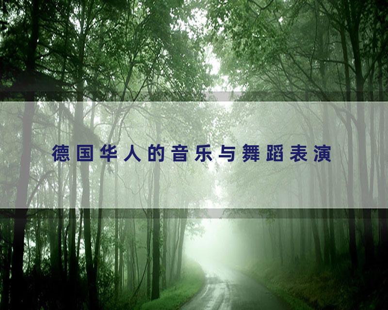 德国华人的音乐与舞蹈表演