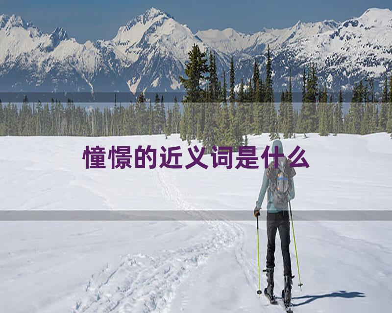 憧憬的近义词是什么