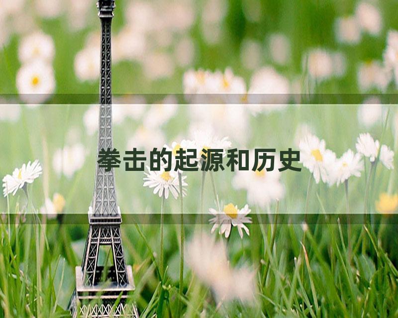 拳击的起源和历史