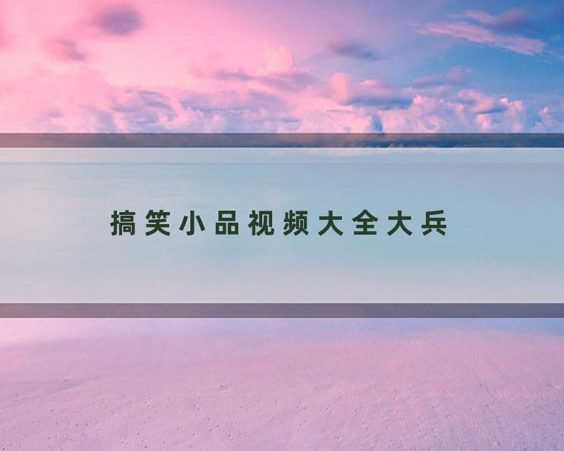 搞笑小品视频大全大兵