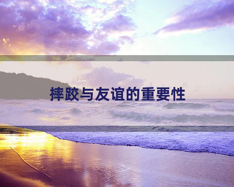 摔跤与友谊的重要性