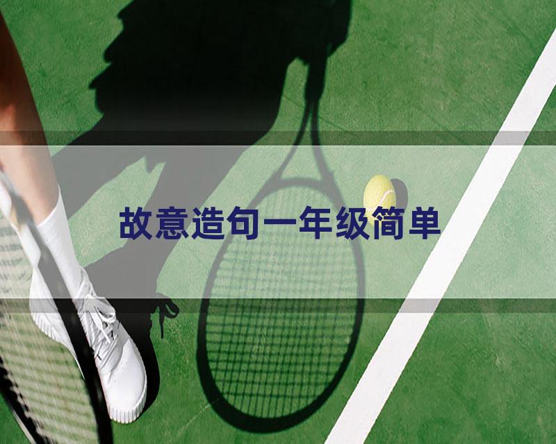 故意造句一年级简单