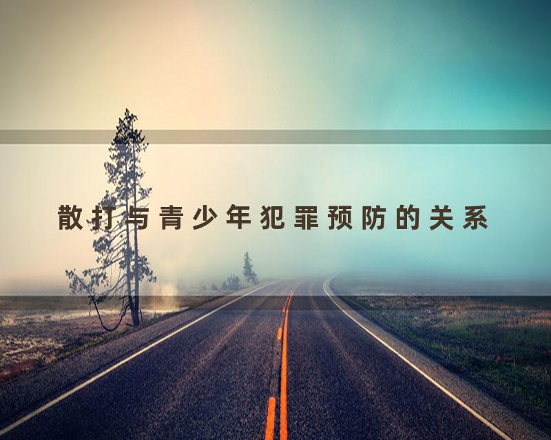 散打与青少年犯罪预防的关系
