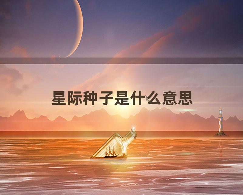 星际种子是什么意思