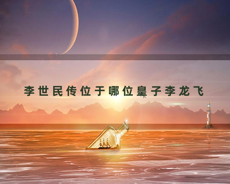 李世民传位于哪位皇子李龙飞