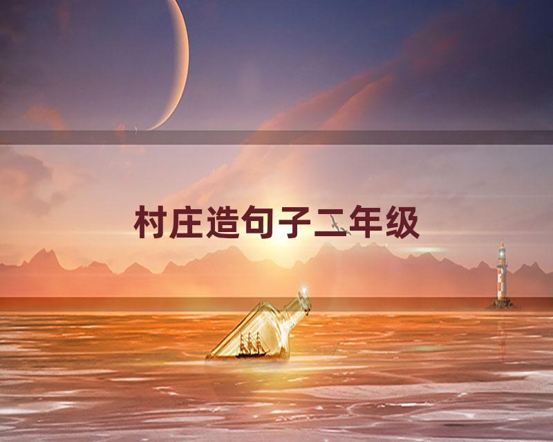 村庄造句子二年级