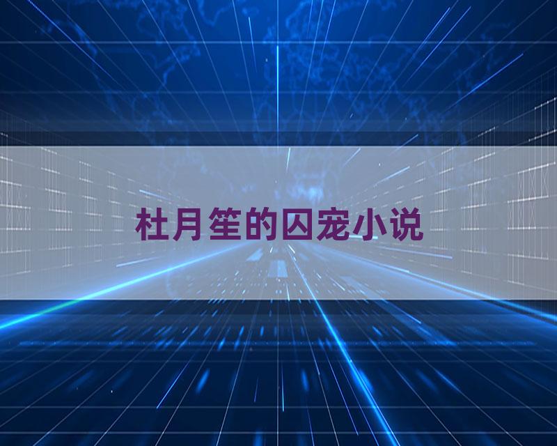 杜月笙的囚宠小说