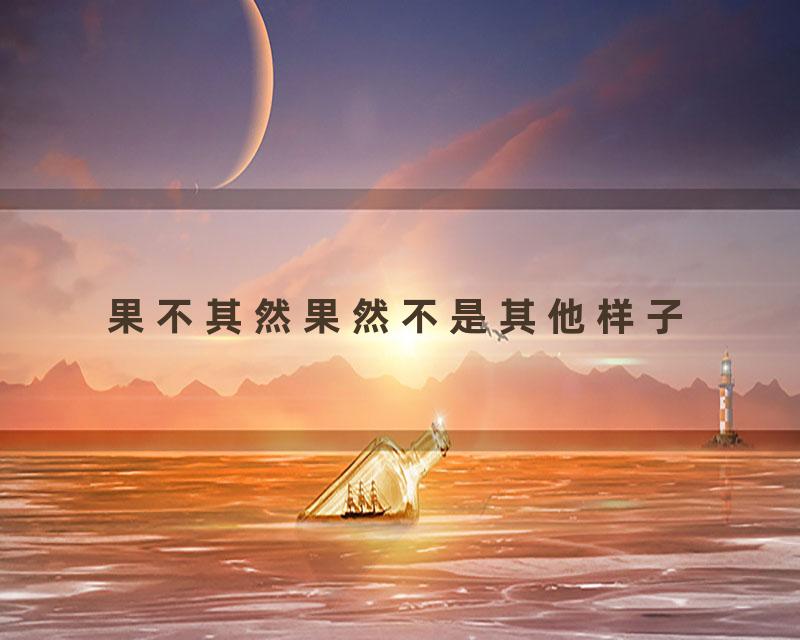 果不其然果然不是其他样子