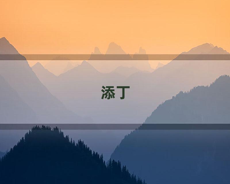 添丁