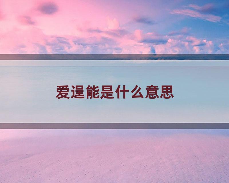爱逞能是什么意思