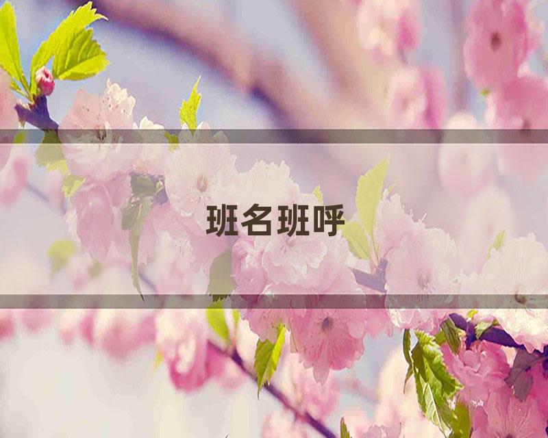 班名班呼