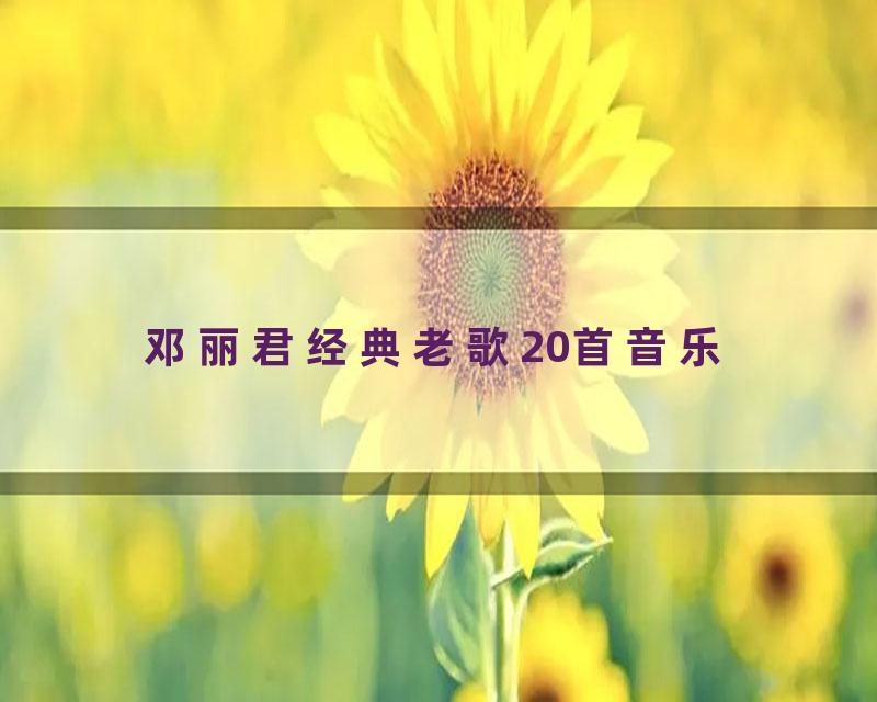 邓丽君经典老歌20首音乐