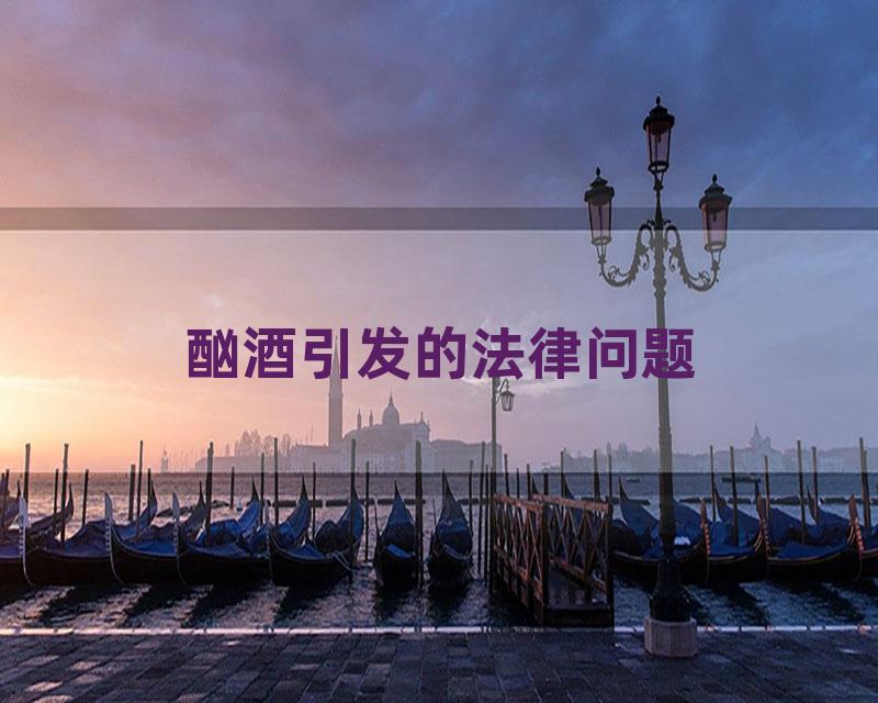 酗酒引发的法律问题