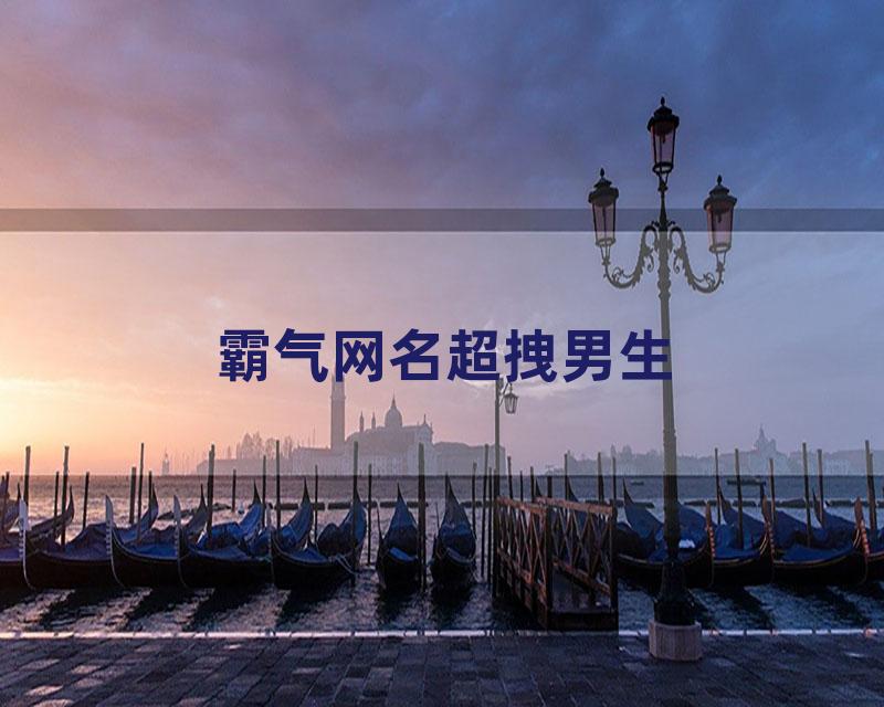 霸气网名超拽男生