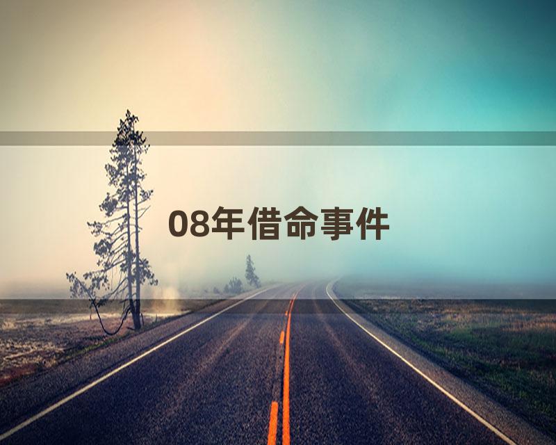 08年借命事件