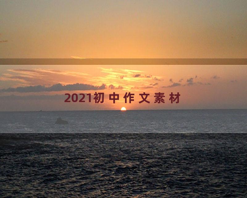2021初中作文素材
