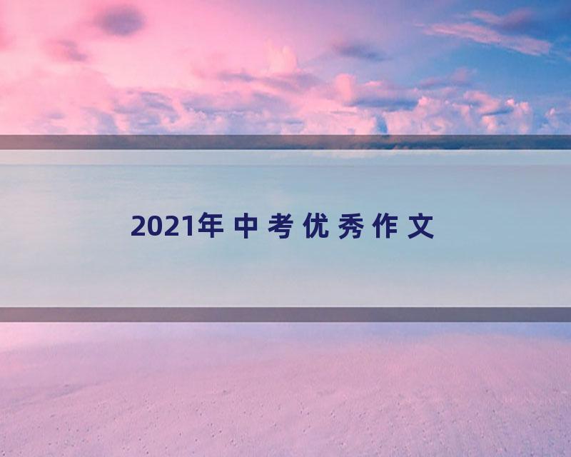 2021年中考优秀作文