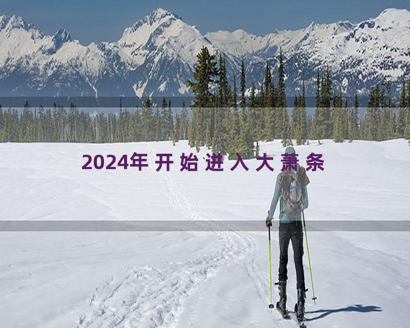 2024年开始进入大萧条