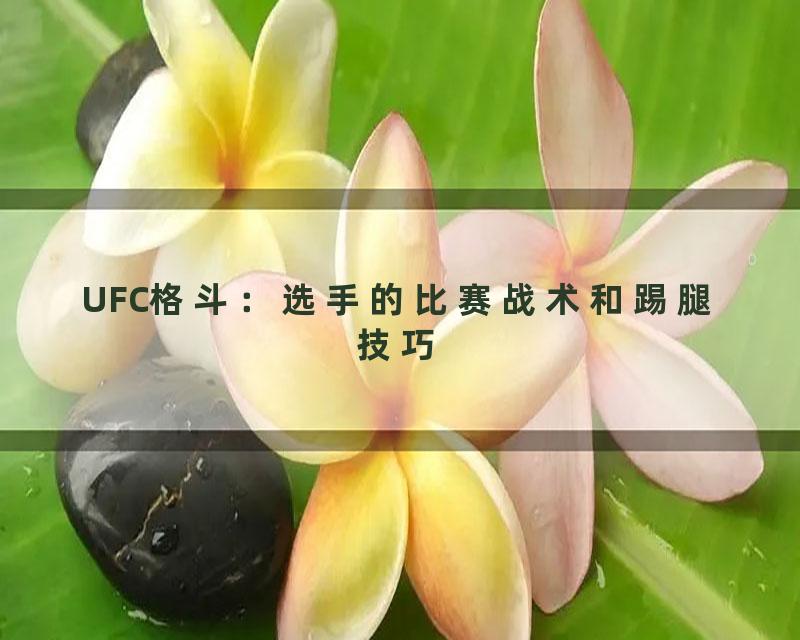 UFC格斗：选手的比赛战术和踢腿技巧