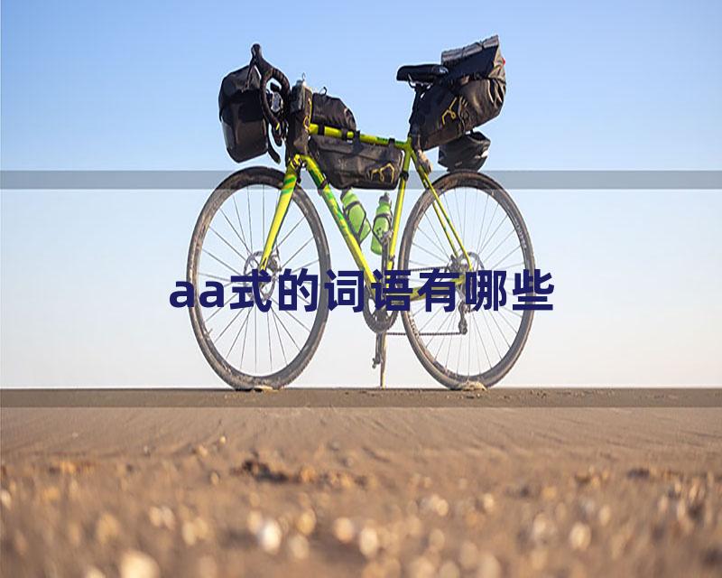 aa式的词语有哪些