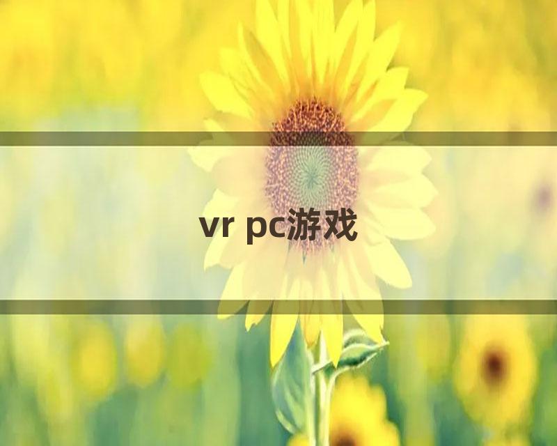 vr pc游戏