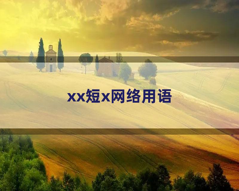 xx短x网络用语